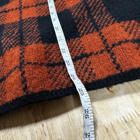 Rails Colleen Rust Black Plaid Sweater V-Neck Women's Size Medium New With Tags - Picture 10 of 10